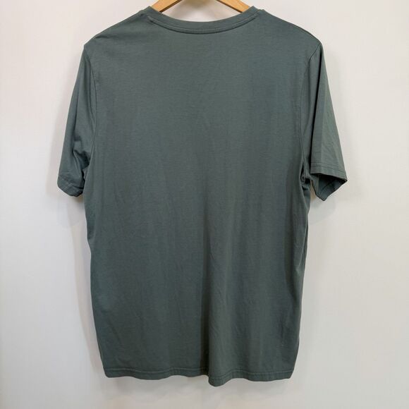 Free Fly Henley Shirt Men Large Green Button Bamboo Stretch Fishing Heritage - Picture 4 of 9
